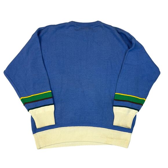 VTG Mac Divots Golf Canada 3D Knitted Cosby Coogi Golfling Style 90s Sweater XL - Picture 2 of 13